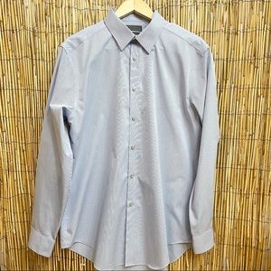 NWOT Mens Calvin Klein SZ 17 34/35 Slim Fit Performance Non Iron Dress Shirt